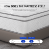 Full Size Mattress,12 Inch Hybrid Mattress in a Box with Gel Memory Foam