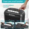 Cross Cut Paper Shredder,High-Performance,14-Sheet Capacity,6.6 Gallon Basket,P-4 Security-Jam Proof Heavy Duty Shredder for Home and Office