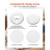Button Maker Supplies 50 Sets 2.28 in / 58 mm Magnet Button Parts, with Magnetic and Bottle Opener Backs, Metal Shells, Clear Mylar Films