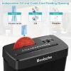 Woolsche Paper Shredder - 10-Sheet Cross Cut with 3.43-Gallon Basket - P-4 Security Level - 3-Mode Design - Shreds CD and Credit Card - Durable, Fast
