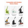 Button Maker Supplies 50 Sets 2.28 in / 58 mm Magnet Button Parts, with Magnetic and Bottle Opener Backs, Metal Shells, Clear Mylar Films