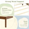 Farmhouse Wooden Platform Bed Frame - Classic Style Bed