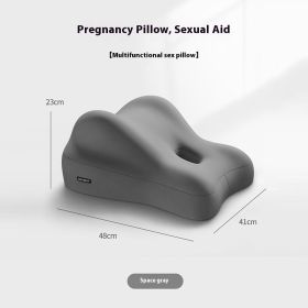 Hip Raised Multifunctional Bedside Sleep With Face Down Artifact Sofa Cushion (Option: Dark Gray-41x48x23cm)