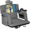 Alpcour Premium Reclining Stadium Seat for Bleachers with Back Support