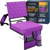 Alpcour Folding Reclining Stadium Seat with Back Support for Bleachers